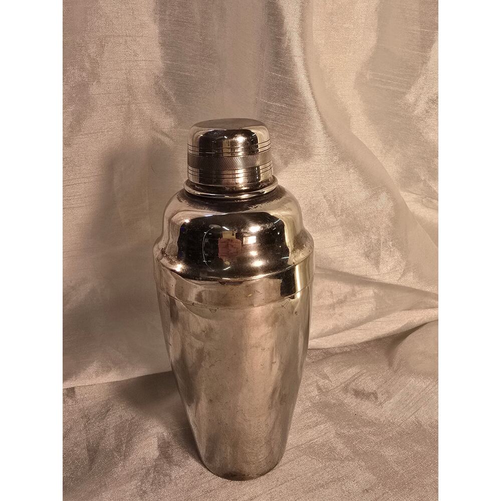 Vintage Silver Plated Three Piece Martini Shaker